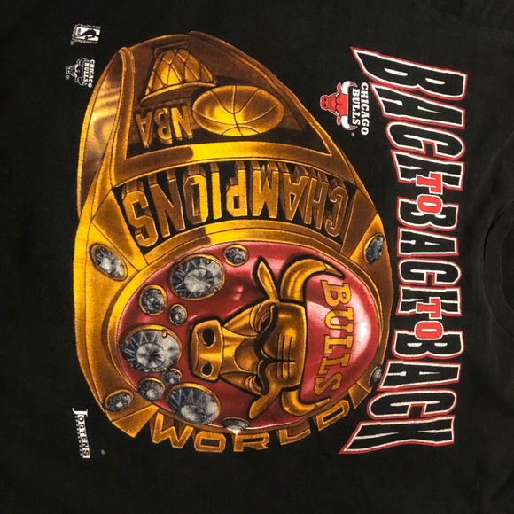 Vintage Chicago Bulls Championship Tee Shirt XL - Picture 5 of 8